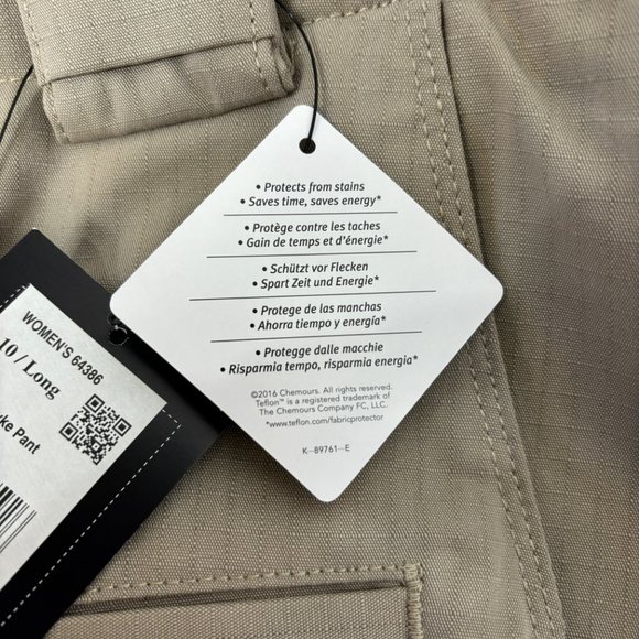 5.11 Tactical Khaki Stryke Covert Cargo Capris Womens Size 10L NWT - Picture 10 of 15